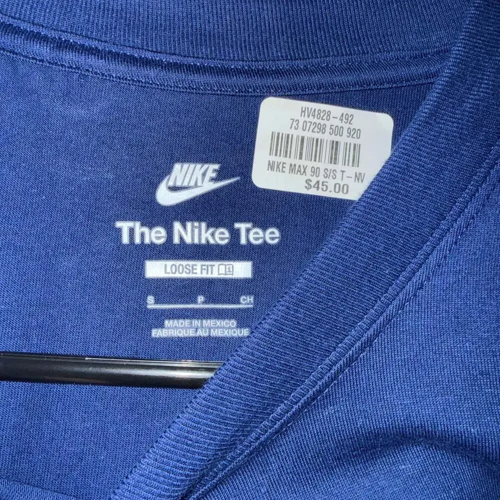 Nike‎ Sportswear Men's Graphic Cotton Crew Neck Tee - Blue,